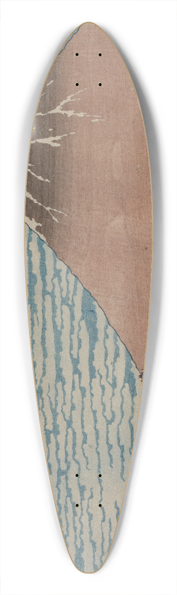 Katsushika Hokusai - South Wind, Clear Sky, from the series Thirty-six Views of Mount Fuji 39.3 inch art pintail longboard deck