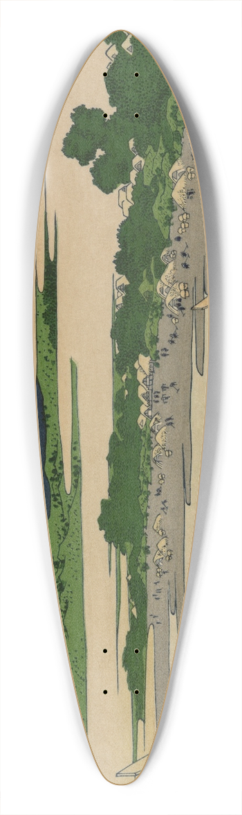 Katsushika Hokusai - Tkaid ejiri tago no ura ryakuzu 39.3 inch art pintail longboard deck