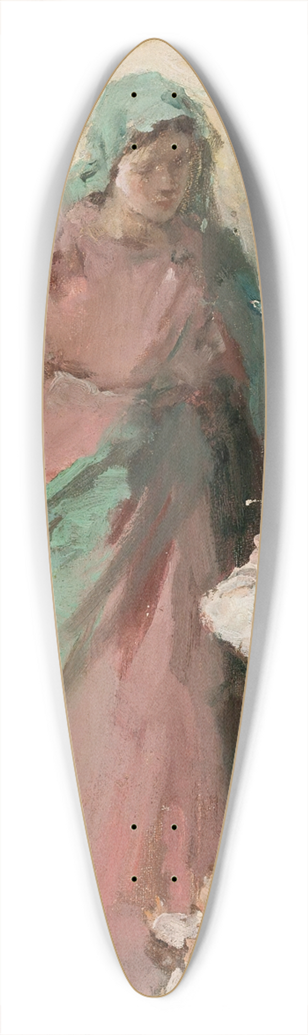 Kazimierz Alchimowicz - Virgin Mary appearing before a peasant woman, study 39.3 inch art pintail longboard deck