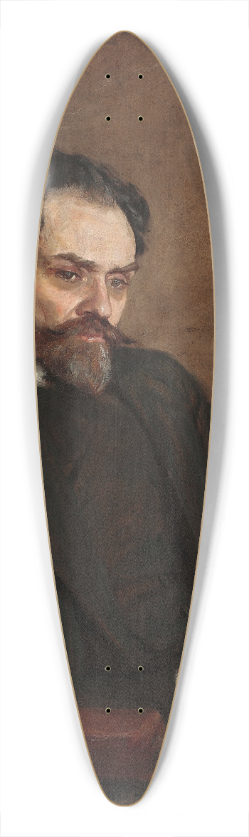 Kazimierz Mordasewicz - Portrait of Stefan eromski 39.3 inch art pintail longboard deck