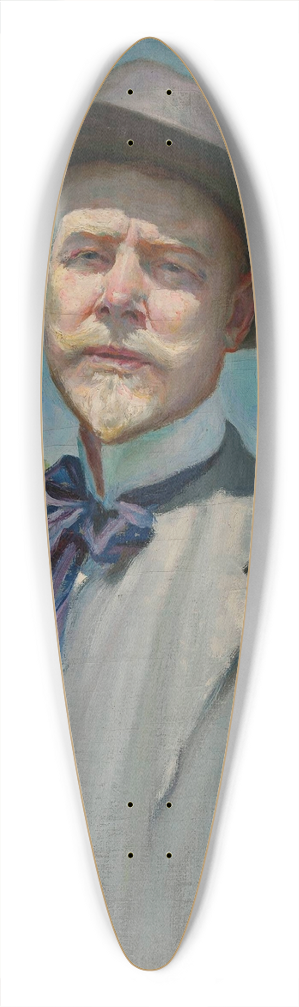 Kazimierz Mordasewicz - Self-portrait 39.3 inch art pintail longboard deck
