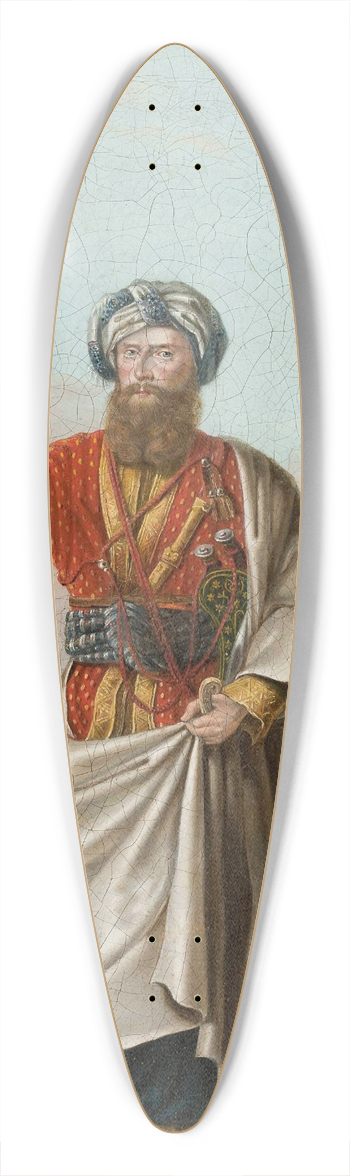 Kazimierz wan - Portrait of Wacaw Rzewuski, nicknamed emir 39.3 inch art pintail longboard deck