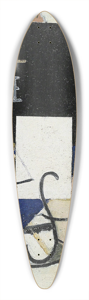 Kazimir Malevich - Composition with the Mona Lisa 39.3 inch art pintail longboard deck