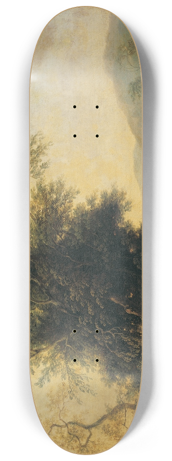 Christian Hilfgott Brand - Landschaft mit Staffage 8.25 inch art skate deck