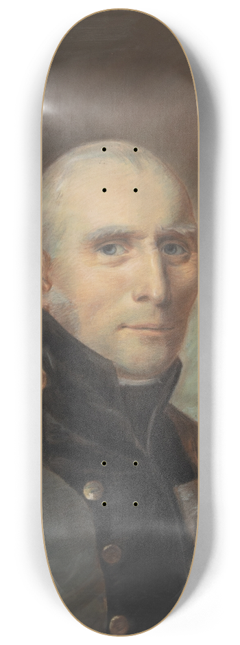 Christian Horneman - Portrt af hofarkitekt, stadsbygmester og brandmajor Andreas Kirkerup 8.25 inch art skate deck