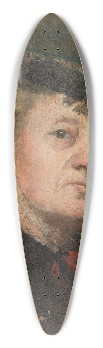 Kitty Kielland - Selvportrett 39.3 inch art pintail longboard deck