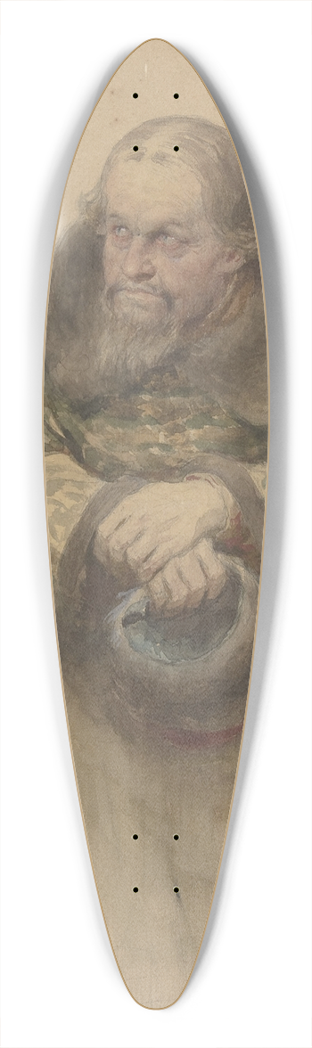 Klavdy Vasilyevich Lebedev - Two Russian Men 39.3 inch art pintail longboard deck