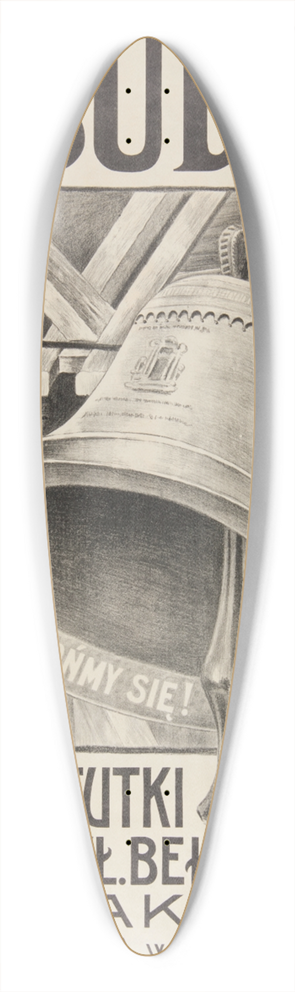 KlemensKostecki - Pobudka  Bibuki i tutki cygaretowe 39.3 inch art pintail longboard deck