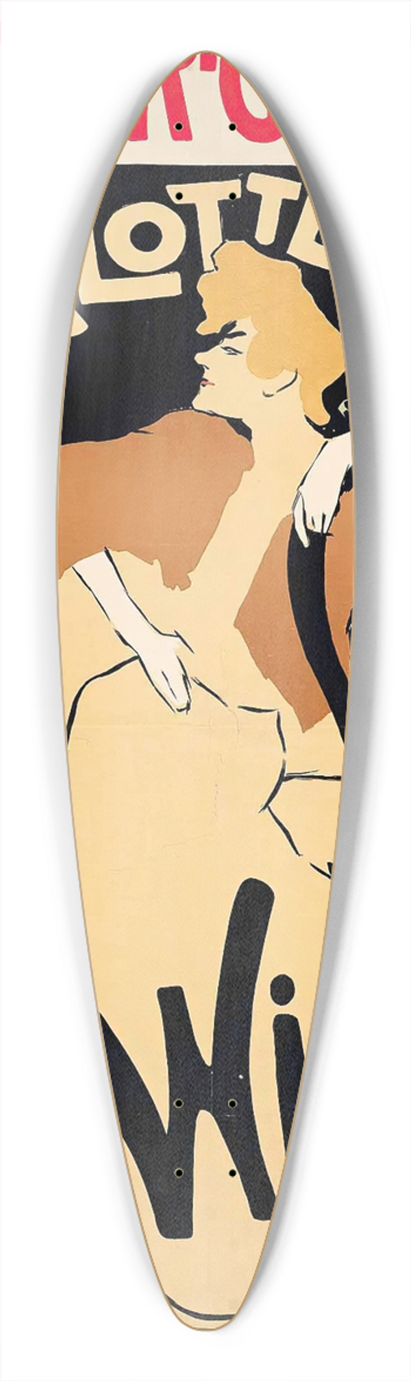 Knut Hansen - CHARLOTTE WIEHE, WINTER-GARTEN 39.3 inch art pintail longboard deck