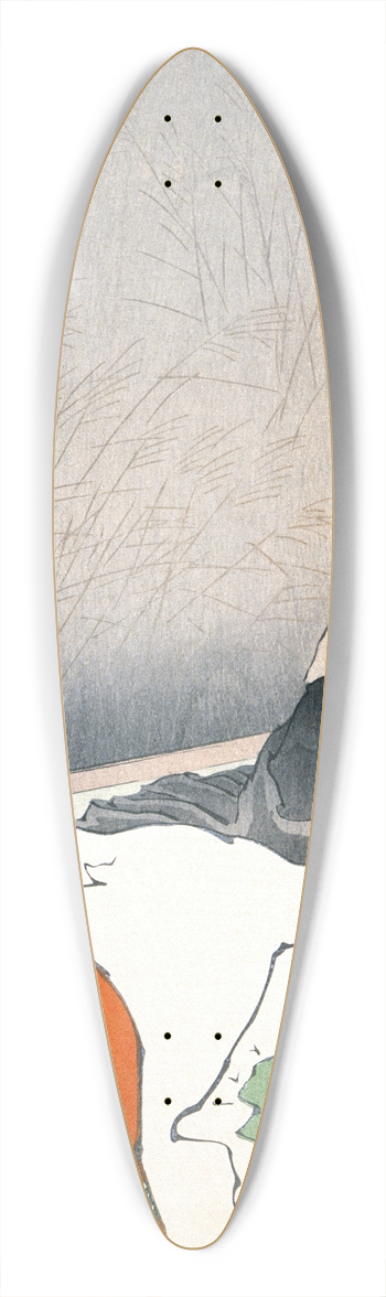 Kobayashi Kiyochika - The Dancer Hotoke Gozen at Giji 39.3 inch art pintail longboard deck