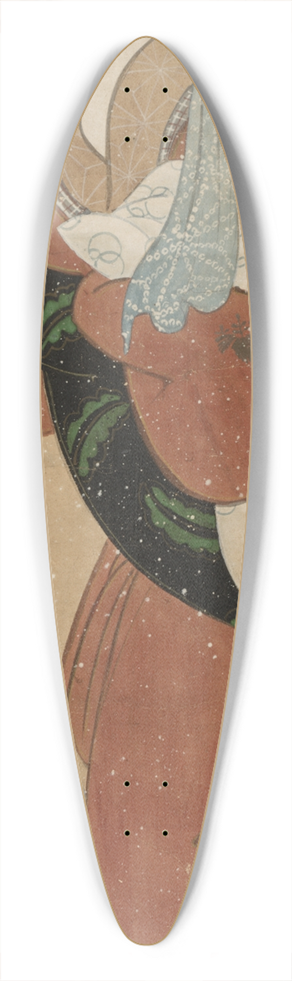 Koikawa Harumasa - Lady with a Parasol 39.3 inch art pintail longboard deck