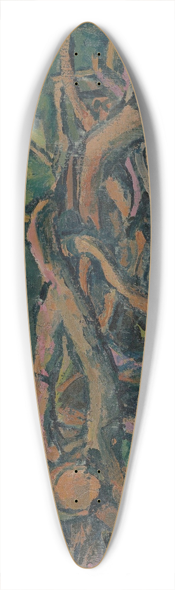 Koloman Moser - Holzsto 39.3 inch art pintail longboard deck