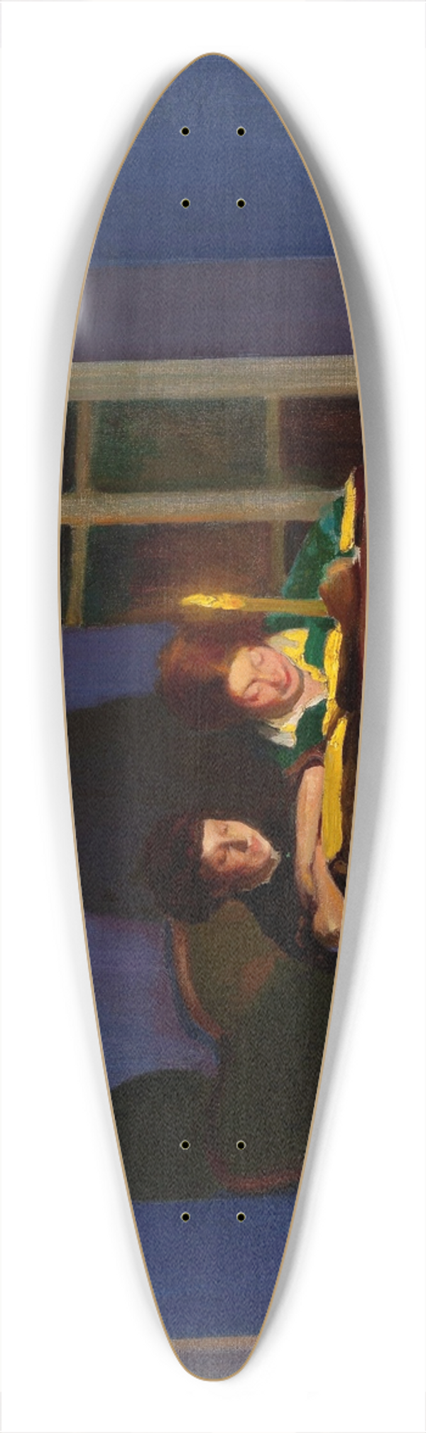 Konrad Krzyanowski - By candlelight 39.3 inch art pintail longboard deck