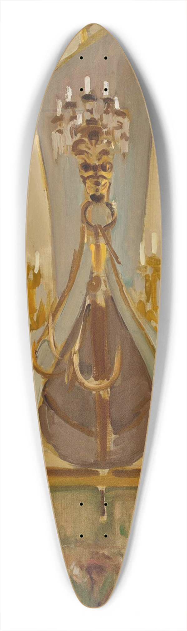 Konrad Krzyanowski - Fragment of interior of the Church of St Peter and St Paul in Vilnius 39.3 inch art pintail longboard deck