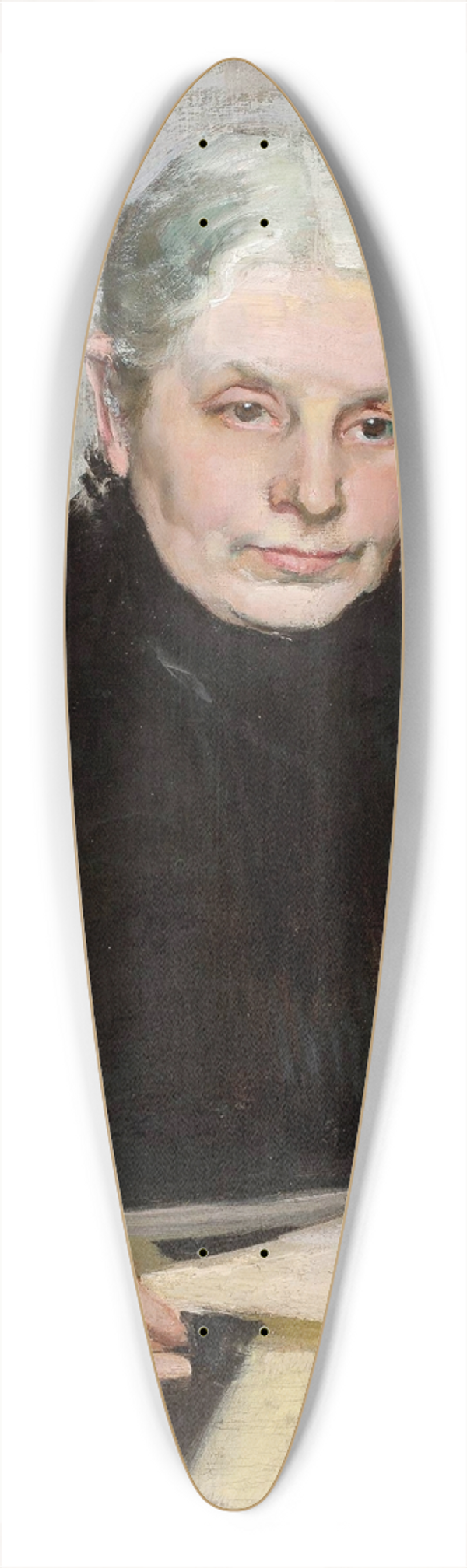Konrad Krzyanowski - Portrait of Emilia Mirecka 39.3 inch art pintail longboard deck