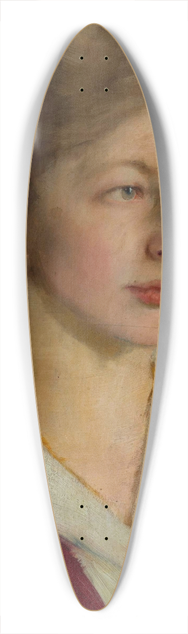 Konrad Krzyanowski - Portrait of Halina Pruska 39.3 inch art pintail longboard deck