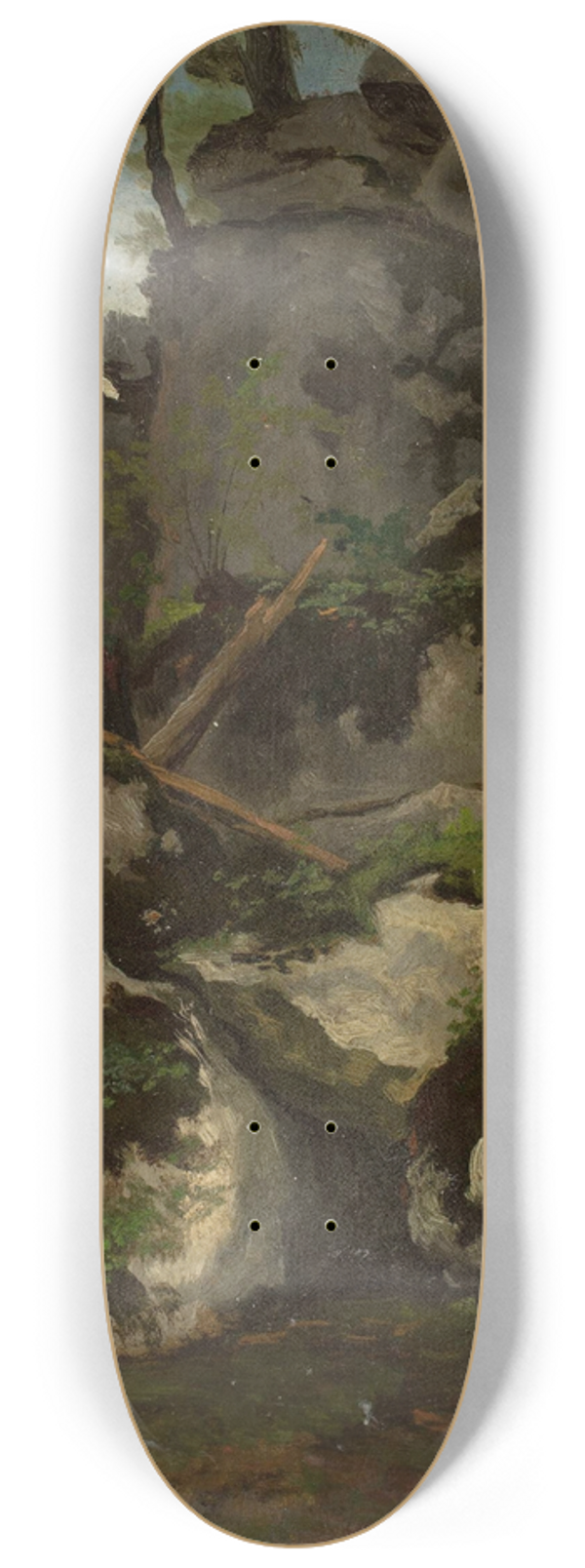 Adrian Gbocki - Landscape with rocks from the vicinity of Mzurw 8.25 inch art skate deck