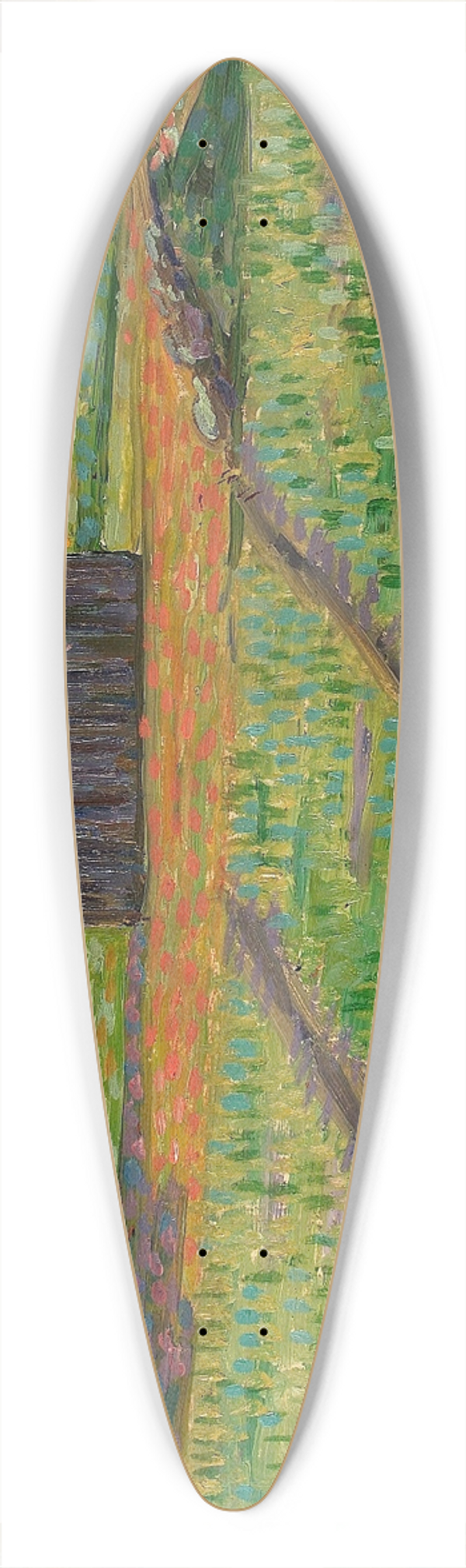 Konrad Mgi - Norra maastik 39.3 inch art pintail longboard deck