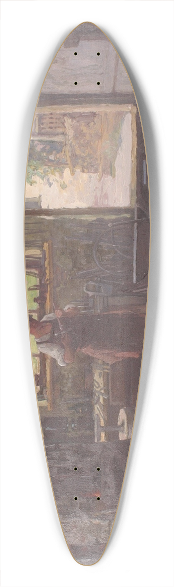Konstantin Stoitzner - Alte Hufschmiede 39.3 inch art pintail longboard deck