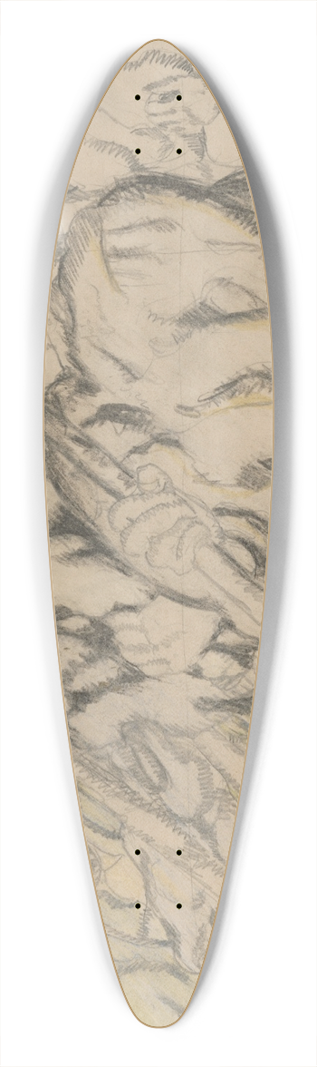 Kontantn Bauer - Robotnci 39.3 inch art pintail longboard deck