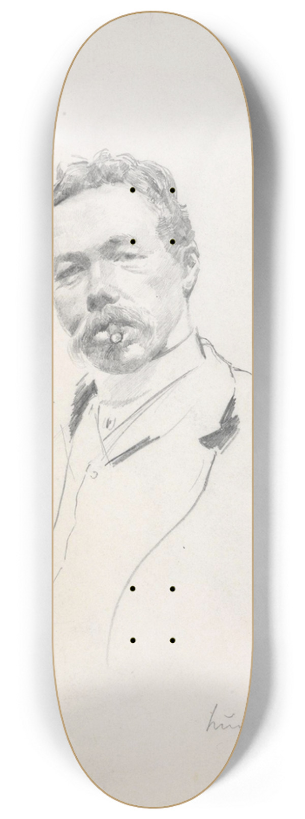 Christian Krohg - Ludvig Skramstad 8.25 inch art skate deck