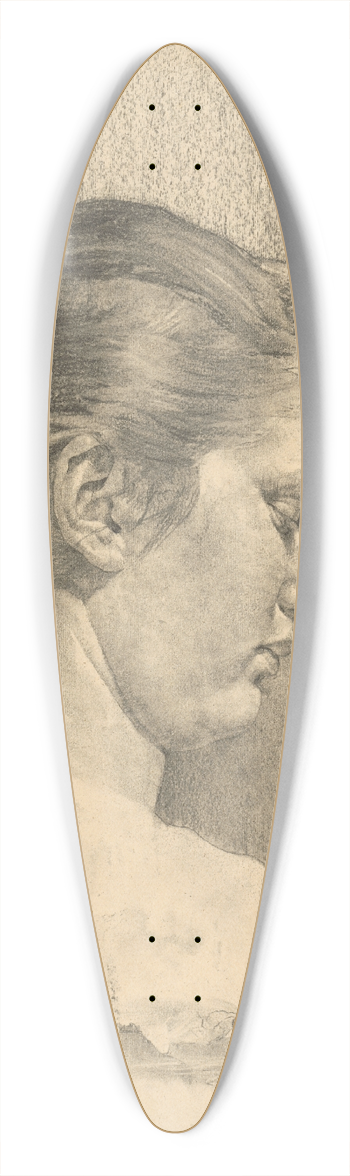 kos Aranyossy - Podobize eny z profilu 39.3 inch art pintail longboard deck