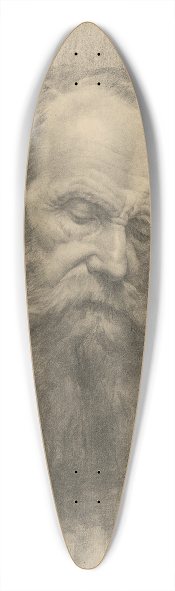 kos Aranyossy - tdia hlavy starca 39.3 inch art pintail longboard deck