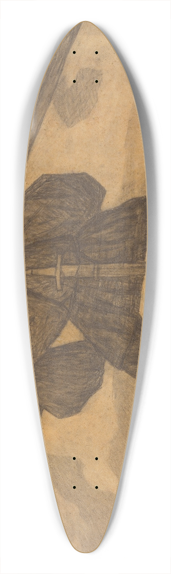 Kristjan Raud - Kalevipoeg tuleb prgust lauakoormaga 39.3 inch art pintail longboard deck