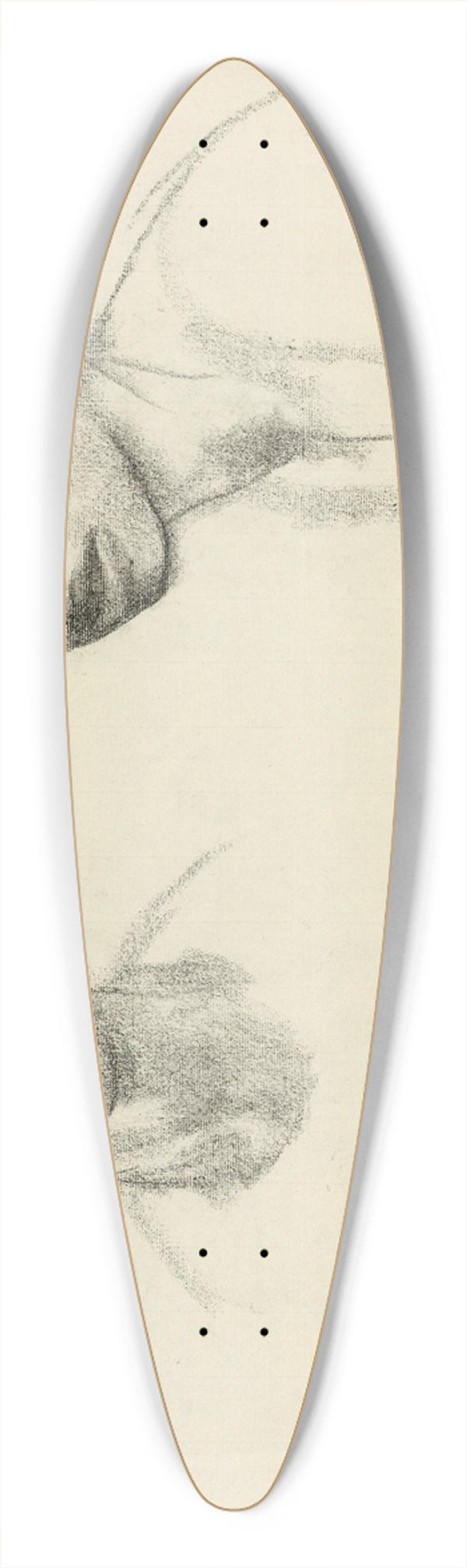 Kthe Kollwitz - Lotte 39.3 inch art pintail longboard deck