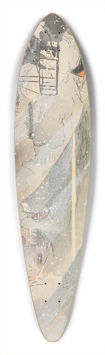 kura Kt - Pictures of the Russo-Japanese Conflict; Number Five; The Second Attack in the Harbor of Port Arthur 39.3 inch art pintail longboard deck