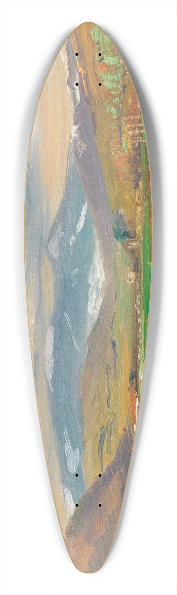 Ladislav Mednynszky - A Spring Landscape at the Foot of the Tatras 39.3 inch art pintail longboard deck
