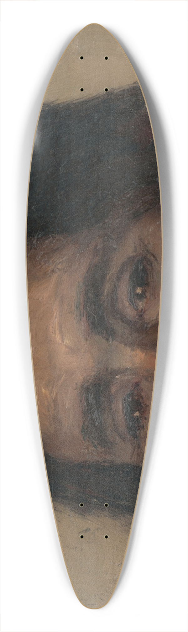 Ladislav Mednynszky - Fragment of a Head Study of a Gypsy 39.3 inch art pintail longboard deck
