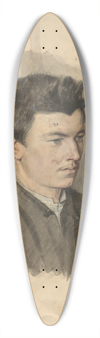 Ladislav Mednynszky - Portrait of Eduard Lebars 39.3 inch art pintail longboard deck