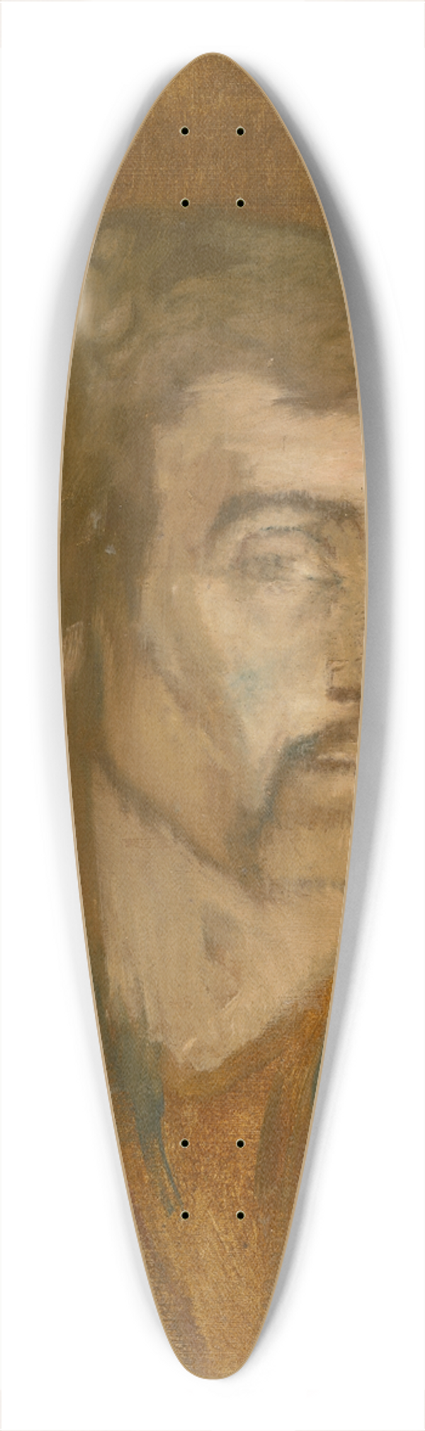 Ladislav Mednynszky - Study of Unhappy Man 39.3 inch art pintail longboard deck