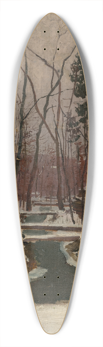 Ladislav Mednynszky - Thaw 39.3 inch art pintail longboard deck