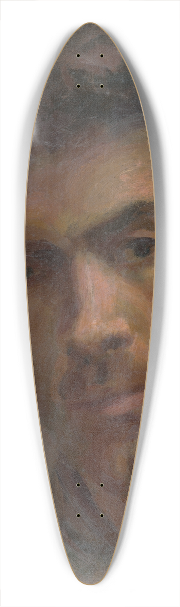 Ladislav Tresko - Head Study of a Man 39.3 inch art pintail longboard deck