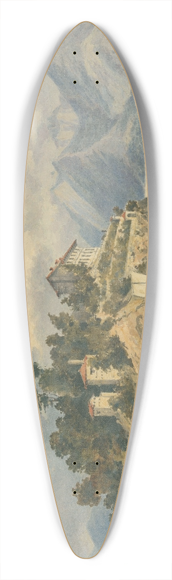 Lady Mary Leighton - Isola Bella and Lago Maggiore 39.3 inch art pintail longboard deck