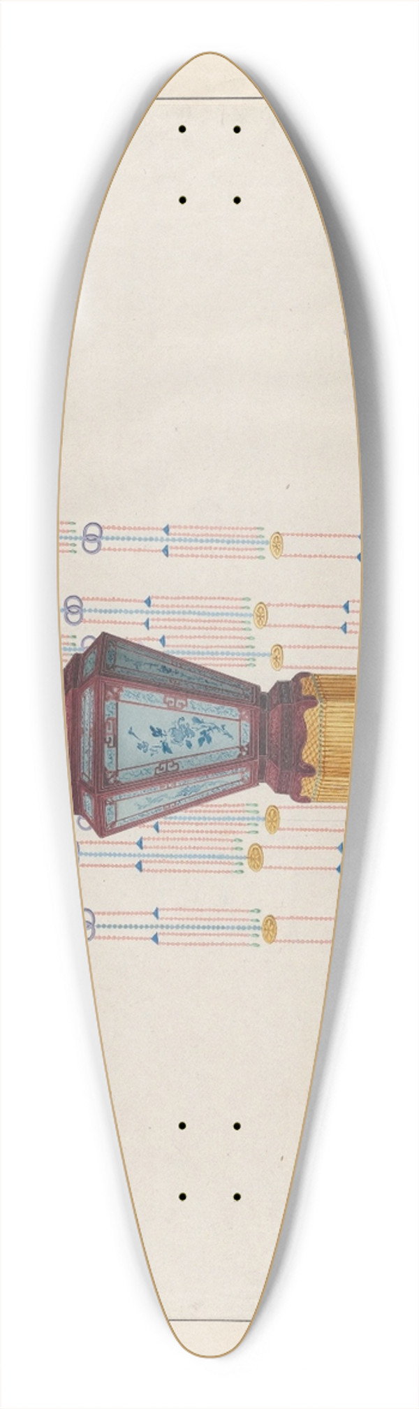 Lam Qua - Design for a Hall Lamp 39.3 inch art pintail longboard deck