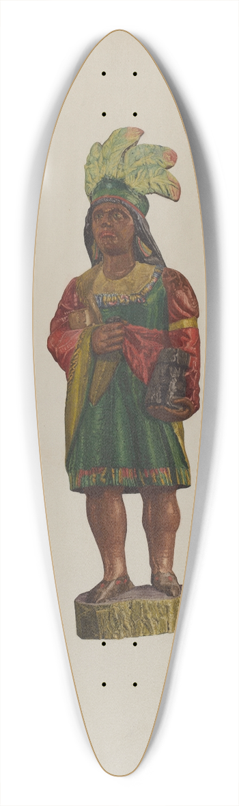 Laura Bilodeau - Tradesmans Sign 39.3 inch art pintail longboard deck