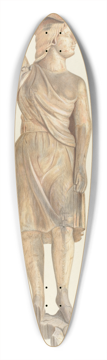 Lawrence Flynn - Circus Wagon Figure 39.3 inch art pintail longboard deck