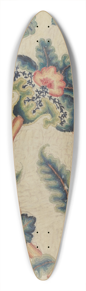 Lawrence Peterson - Jacobean Embroidery 39.3 inch art pintail longboard deck