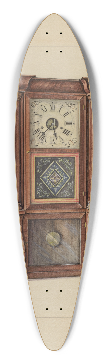 Lawrence Phillips - Clock 39.3 inch art pintail longboard deck