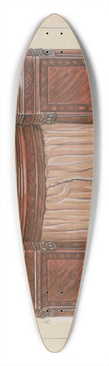 Lawrence Phillips - Desk 39.3 inch art pintail longboard deck