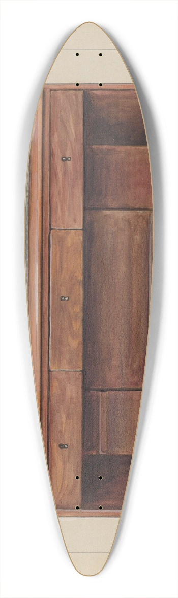 Lawrence Phillips - Desk 39.3 inch art pintail longboard deck