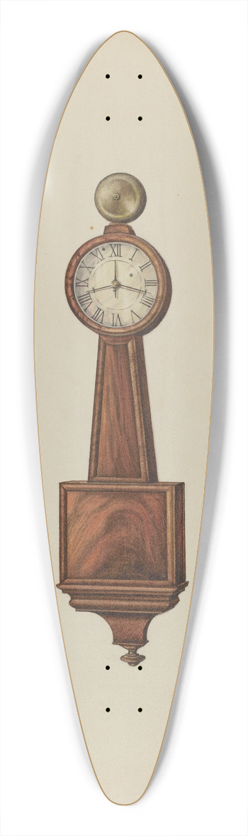 Lawrence Phillips - Wall Clock 39.3 inch art pintail longboard deck