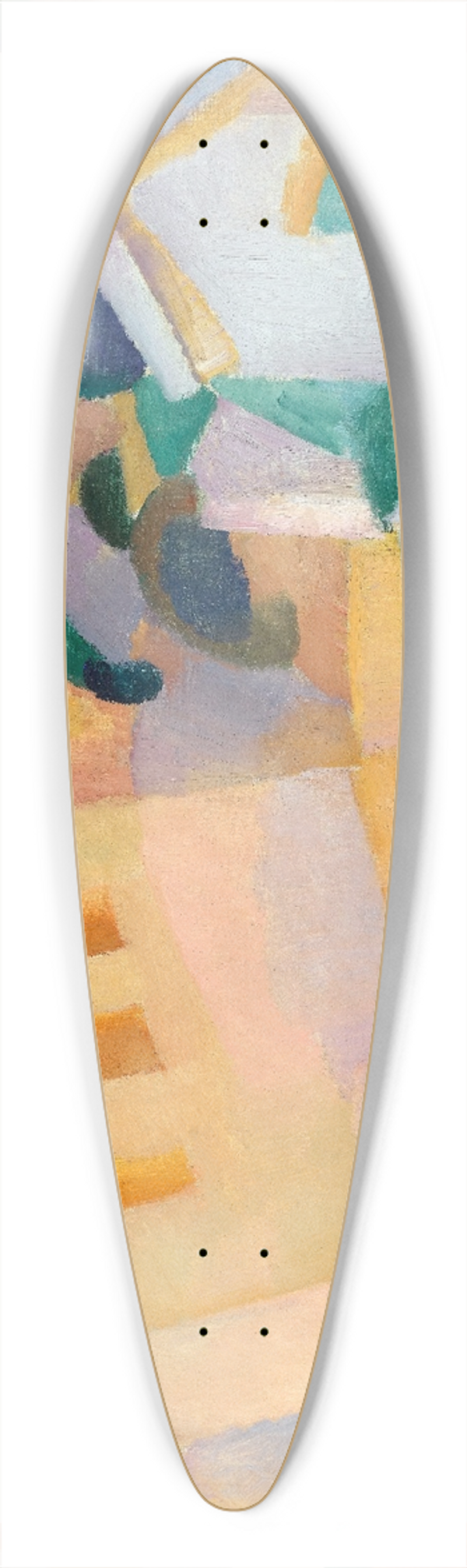 Leo Gestel - Mallorca, Terreno 39.3 inch art pintail longboard deck