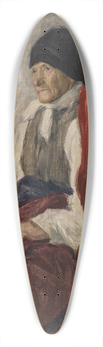 Leo Grimm - Alte steirische Burin 39.3 inch art pintail longboard deck