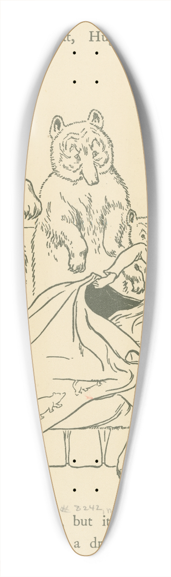Leonard Leslie Brooke - The bears discover Goldilocks 39.3 inch art pintail longboard deck