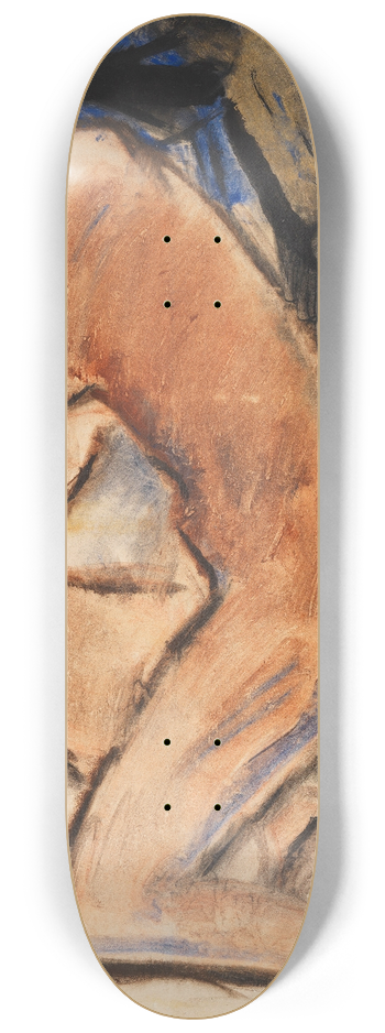 Christian Rohlfs - Kniender Akt 8.25 inch art skate deck