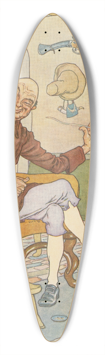 Leonard Leslie Brooke - There was a crooked man. 39.3 inch art pintail longboard deck